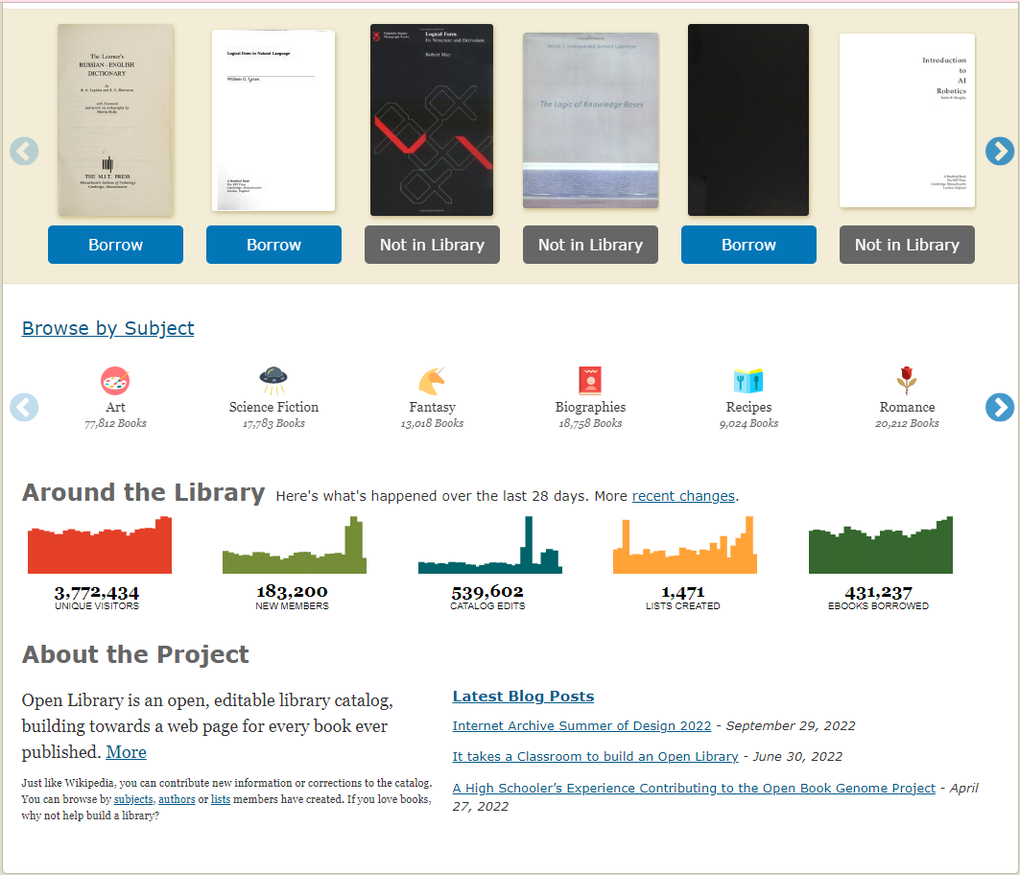 Open Library Online